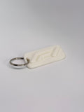 Formula 1 Short Keyring White