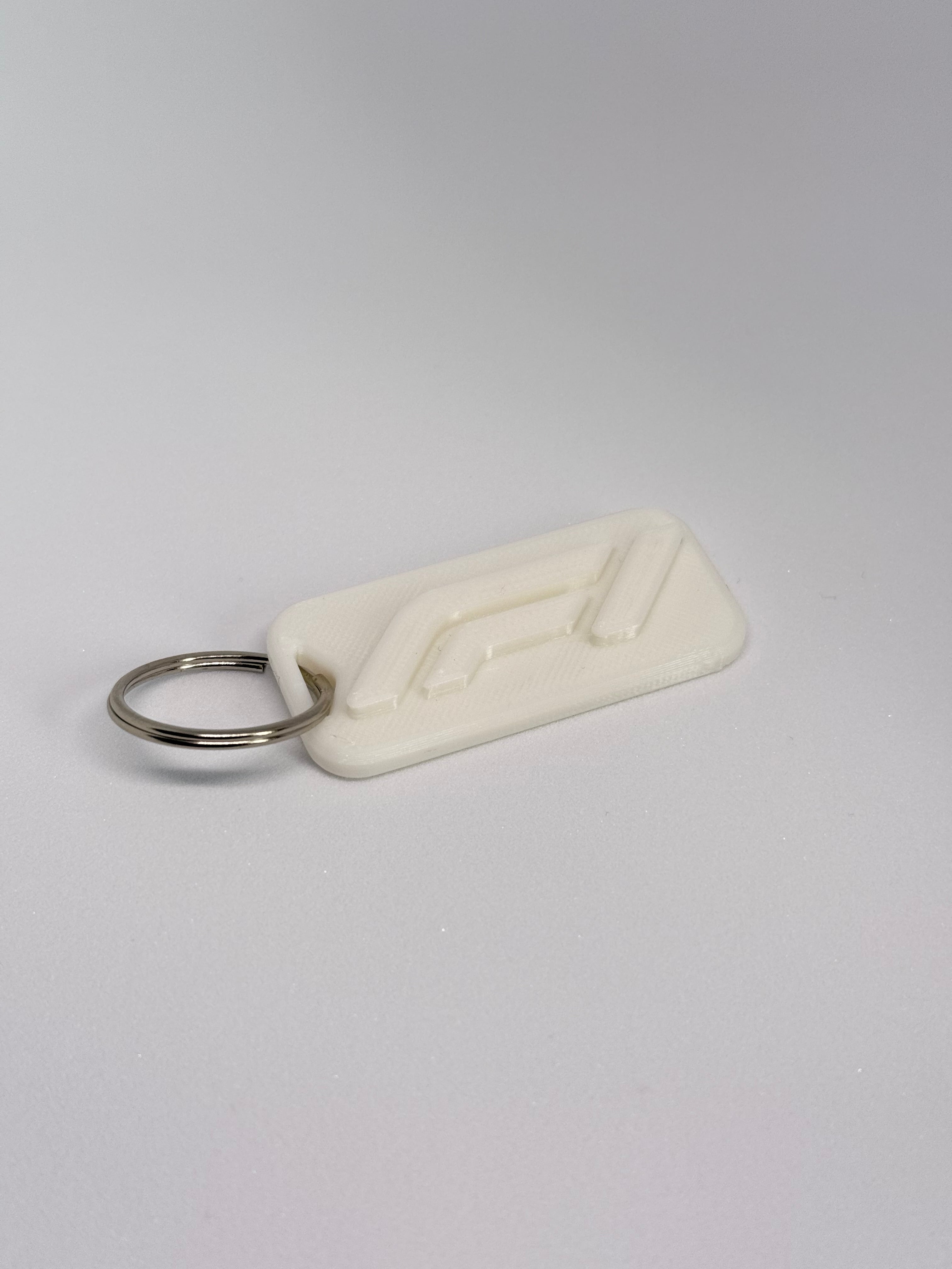 Formula 1 Short Keyring White