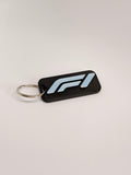 Formula 1 Short Keyring Black & White